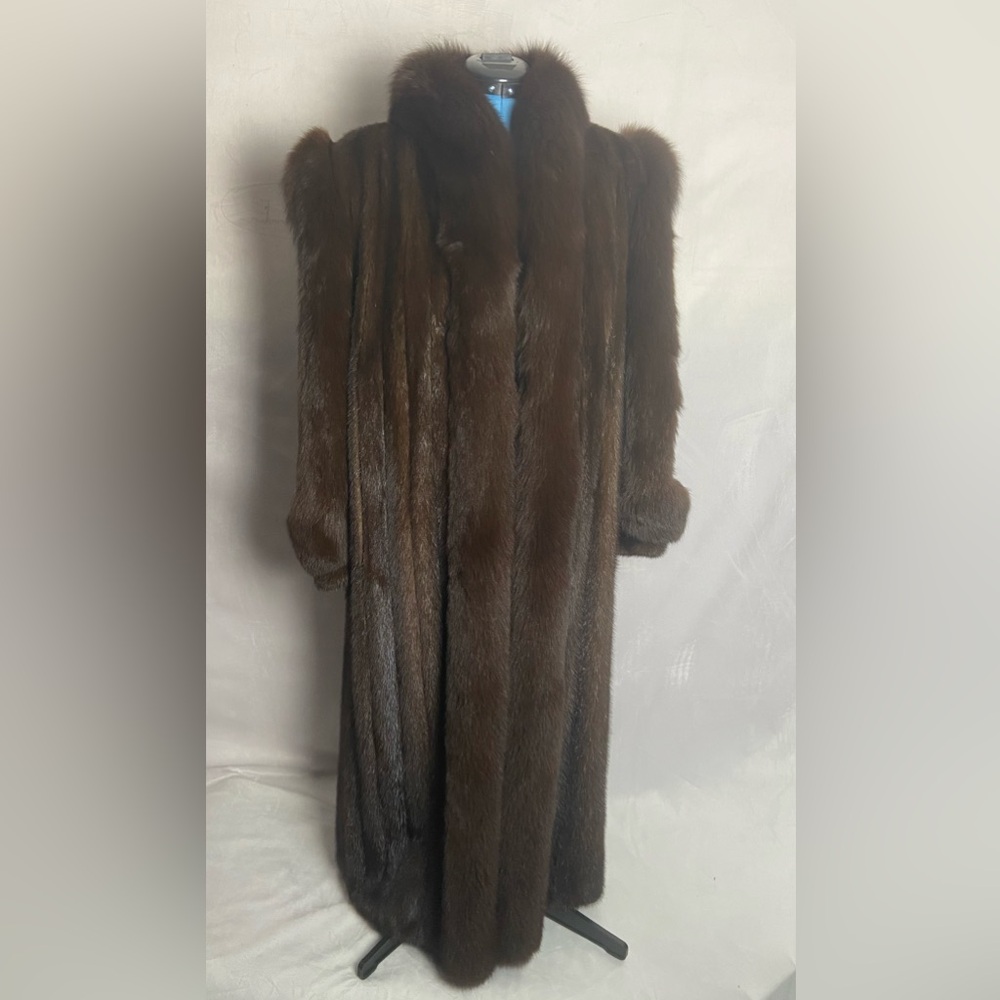 Exclusive Furs Long Black Fur Coat UNKOWN fur